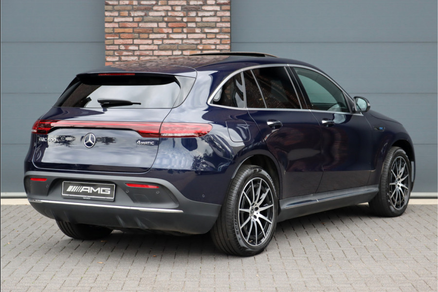 Mercedes-Benz EQC 400 4-MATIC AMG Line 80 kWh | ex BTW 45.000,- | Schuifdak | Distronic+ | Memory | Verwarmd Stuurwiel | Surround Camera | Leder | Keyless Go | Augmented Reality | Voorklimatisering |