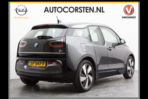 BMW i3 Navi-Pro 19 lm Harman Kardon Conncected Teleservices Warmtepomp BotsWaarsch. Led Ecc Keyless BAS ESP ASR RegenSensorStoel+Ruitensproeier-verwarming PDC Teleservice DAB Acoust voetg-besch regensensor Intelligent noodroep Snellader Comfort pack advance Basis iPerformance 94Ah 33 kWh