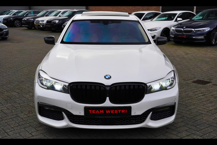 BMW 7 Serie 740Li High Executive | Panorama | Harman/Kardon | Adaptieve cruise | HuD | LED | Parelmoer wit | M-pakket | 20 inch |