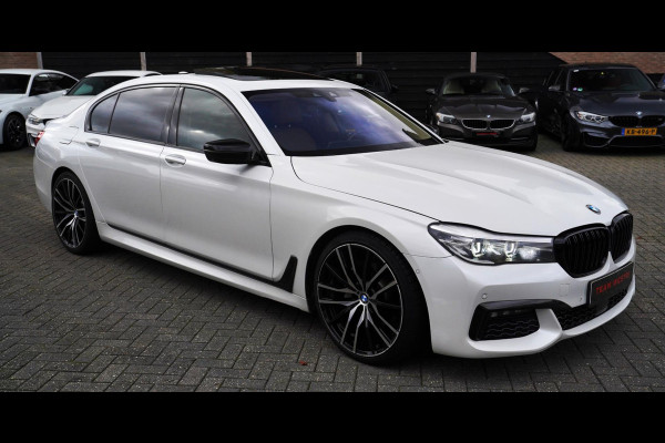 BMW 7 Serie 740Li High Executive | Panorama | Harman/Kardon | Adaptieve cruise | HuD | LED | Parelmoer wit | M-pakket | 20 inch |