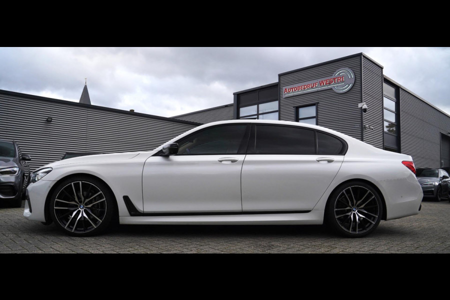 BMW 7 Serie 740Li High Executive | Panorama | Harman/Kardon | Adaptieve cruise | HuD | LED | Parelmoer wit | M-pakket | 20 inch |