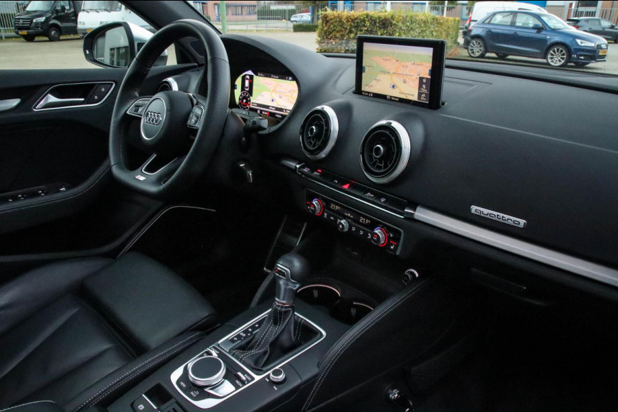 Audi A3 Sportback 2.0TFSI S3 quattro Facelift 310pk S-Tronic! 1e|DLR|Kuipstoelen|Virtual Cockpit|Panoramadak|LED Matrix|B&O|ACC|18