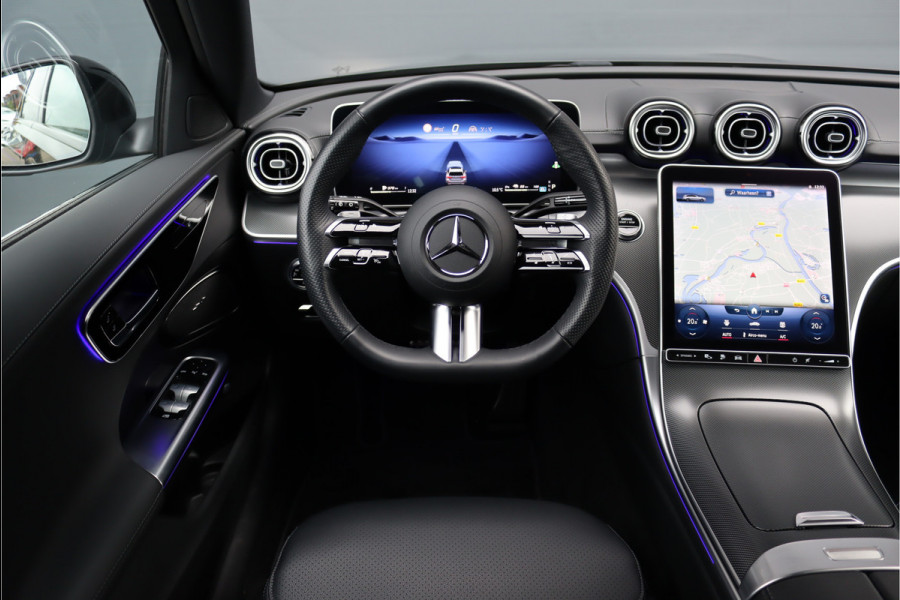 Mercedes-Benz C-Klasse Estate 300 e AMG Line Aut9, Hybride, Keyless Go, Surround Camera, Trekhaak, Distronic+, Advanced Sound System, Rijassistentiepakket+, Leder, Zonnerollo's, Sfeerverlichting, Digital Light, Etc.