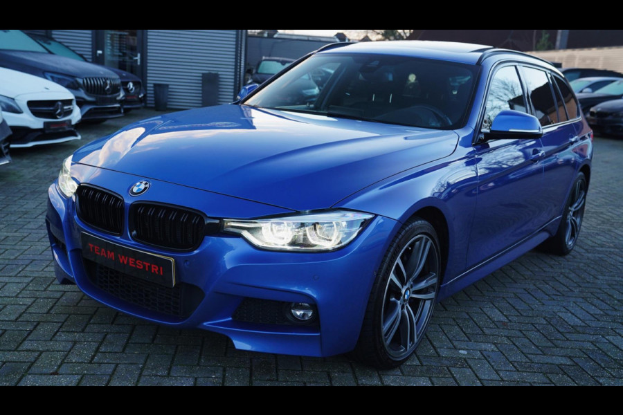 BMW 3 Serie Touring 335d xDrive Centennial High Executive | Panorama | Harman/Kardon | Elek trekhaak | 360 cam | Eristol Blau |