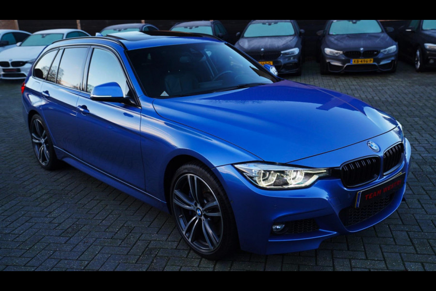 BMW 3 Serie Touring 335d xDrive Centennial High Executive | Panorama | Harman/Kardon | Elek trekhaak | 360 cam | Eristol Blau |