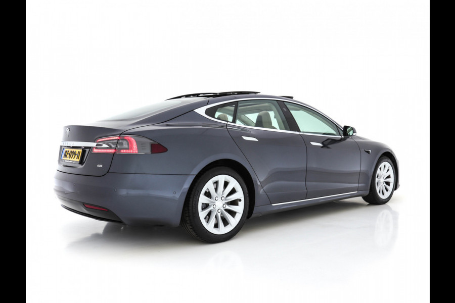 Tesla Model S 60 - 235 kw Base Premium-Pack Sound-Studio-Pack (INCL.BTW) *PANO | KEYLESS | VOLLEDER | FULL-LED | NAVI-FULLMAP | SURROUND-VIEW | ECC| PDC | CRUISE | AUTO-PILOT | LANE-ASSIST| DAB | VIRTUAL-COCKPIT*