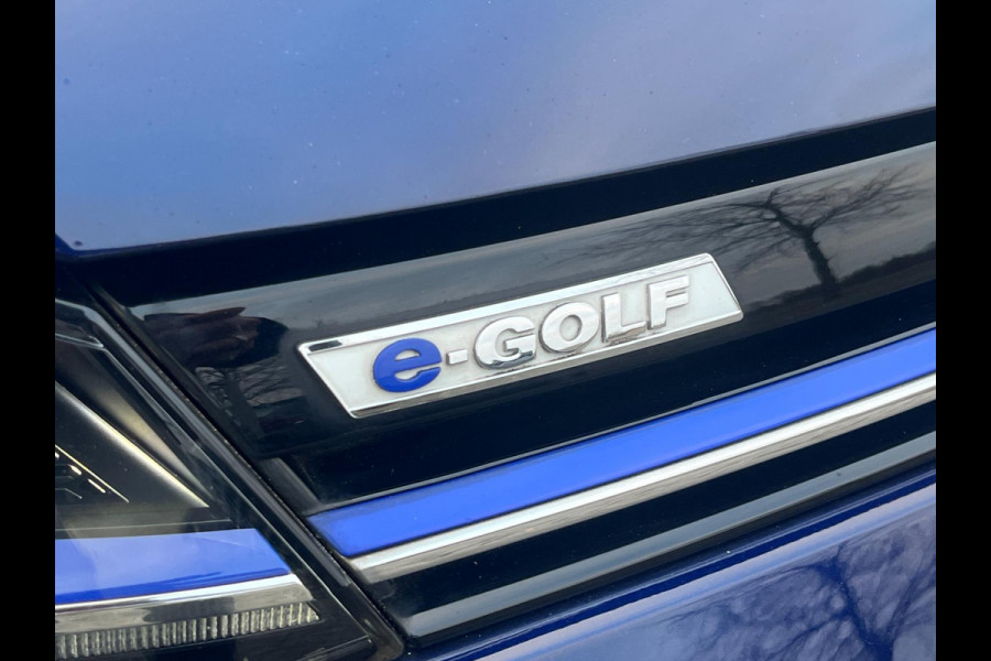 Volkswagen e-Golf 1E EIGENAAR / ACC / WARMTEPOMP / SUBSIDIE MOGELIJK / BTW / ECC / PDC / CARPLAY / NAVIGATIE MET NAVIREM