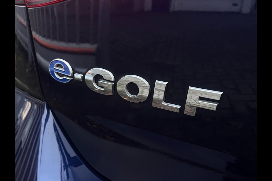 Volkswagen e-Golf 1E EIGENAAR / ACC / WARMTEPOMP / SUBSIDIE MOGELIJK / BTW / ECC / PDC / CARPLAY / NAVIGATIE MET NAVIREM