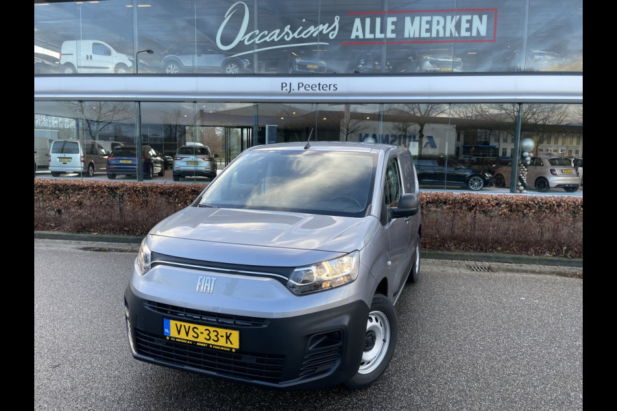 Fiat E-Doblò 136 L1 50 kWh Airco - Cruise control - ParkS-A - Radio - USB - CD+AB - Ramen E-VZ - L-Steun - Zijschuifd-R - Laadvloer - Tussenschot-V