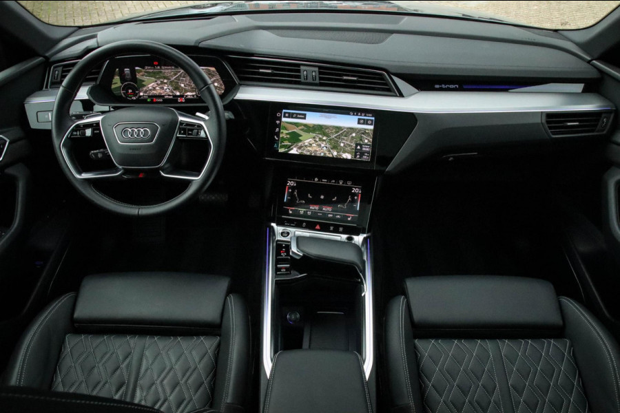 Audi e-tron 55 Quattro S Edition Pro Line S S-Line 408pk! 8%|Kuipstoelen elektrisch|Panoramadak|Virtual Cockpit|Luchtvering|B&O|22