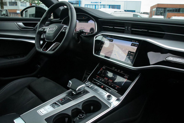 Audi A6 Avant 55 TFSI e Quattro Competition S line Edition 367pk Automaat|Panoramadak|Virtual Cockpit|HD Matrix LED|Black|Trekhaak