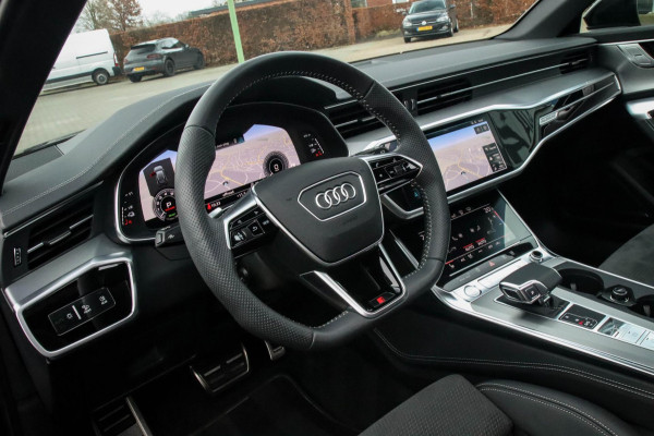 Audi A6 Avant 55 TFSI e Quattro Competition S line Edition 367pk Automaat|Panoramadak|Virtual Cockpit|HD Matrix LED|Black|Trekhaak