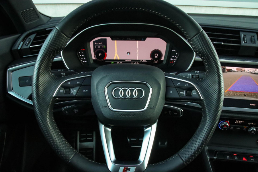 Audi Q3 35 TFSI 1.5TFSI S Line Pro Line S 150pk S-Tronic 1e|Panoramadak|Virtual Cockpit|LED Matrix|Leder|B&O|20inch|Black|Trekhaak