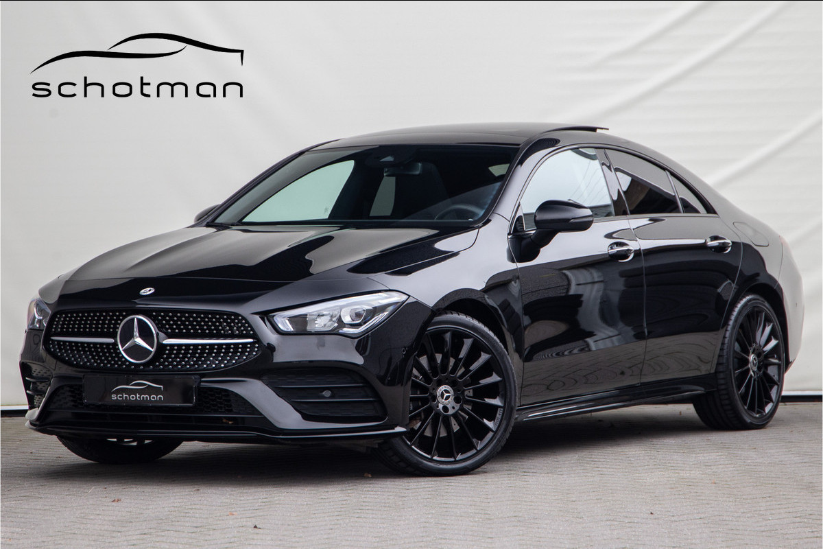 Mercedes-Benz CLA-Klasse 250 e AMG Nightpakket, Pano, Widescreen, 19", Sfeerverlichting Hybrid 2022