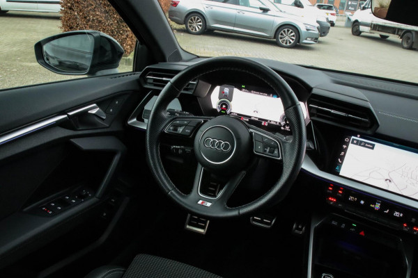 Audi A3 Sportback 40 TFSI e PHEV S Edition S-line 204pk S-Tronic 1e Eig|Dealer|Kuipstoelen|Virtual Cockpit|LED Matrix|ACC|Black|19