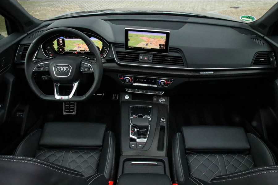 Audi Q5 55 TFSI e Quattro Competition Pro Line S S-Line 367pk Automaat! 1e Eig|Panoramadak|Virtual Cockpit|S kuipstoelen|B&O|Black