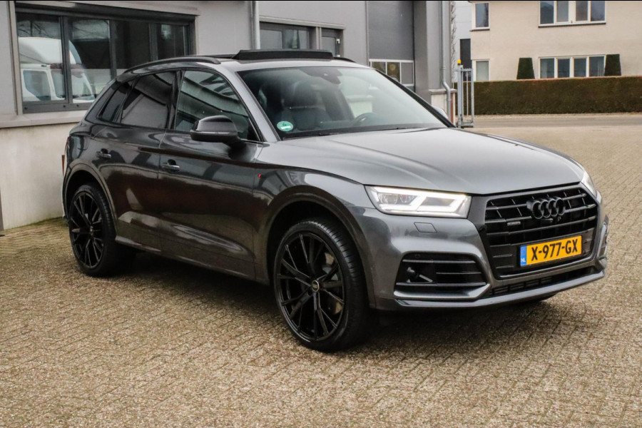 Audi Q5 55 TFSI e Quattro Competition Pro Line S S-Line 367pk Automaat! 1e Eig|Panoramadak|Virtual Cockpit|S kuipstoelen|B&O|Black