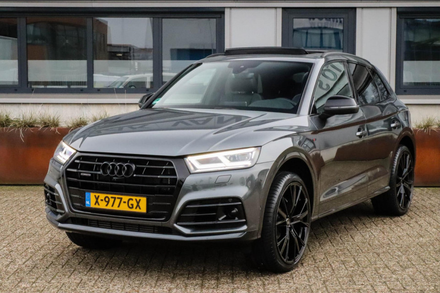 Audi Q5 55 TFSI e Quattro Competition Pro Line S S-Line 367pk Automaat! 1e Eig|Panoramadak|Virtual Cockpit|S kuipstoelen|B&O|Black