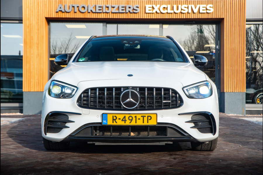 Mercedes-Benz E-Klasse Estate 53 AMG 4MATIC Premium 360 Cam Panodak Burmester Ambient 360 Cam Leer Alcantara ACC Dode Hoek DAB+