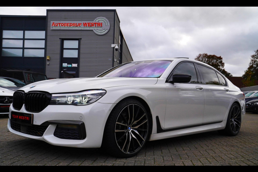 BMW 7 Serie 740Li High Executive | Panorama | Harman/Kardon | Adaptieve cruise | HuD | LED | Parelmoer wit | M-pakket | 20 inch |