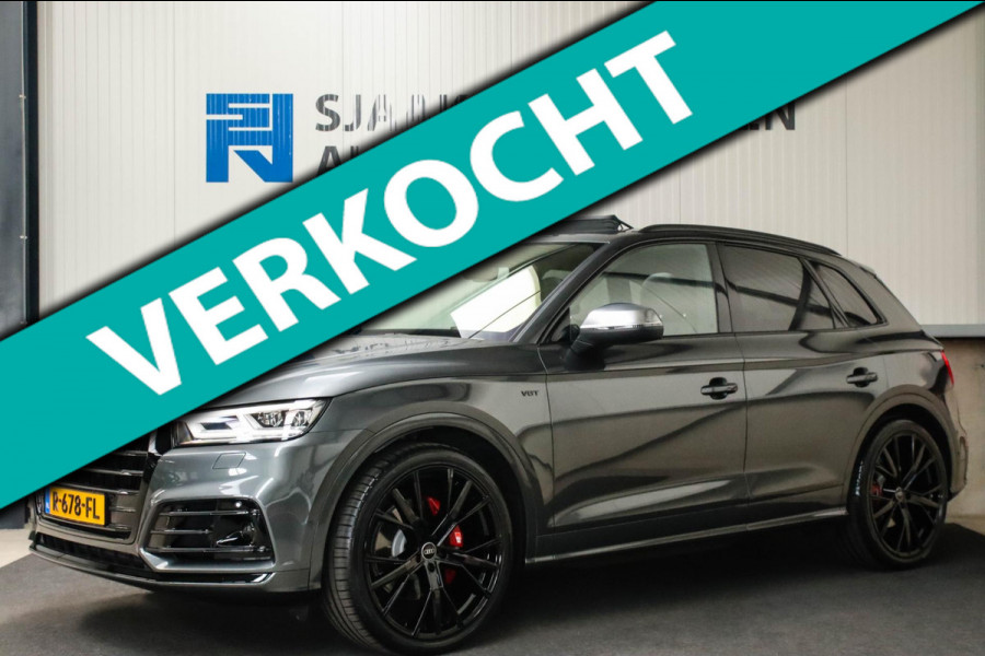 Audi SQ5 3.0TFSI Q5 Quattro S-Line 354pk Automaat! 1e Eig|DLR|Luchtvering|Kuipstoelen|Panoramadak|Virtual Cockpit|Black|Carbon|22