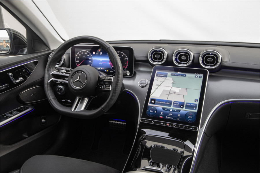 Mercedes-Benz C-Klasse Estate 200 AMG Premium, Trekhaak, 360 Camera, Sfeerverlichting 2023