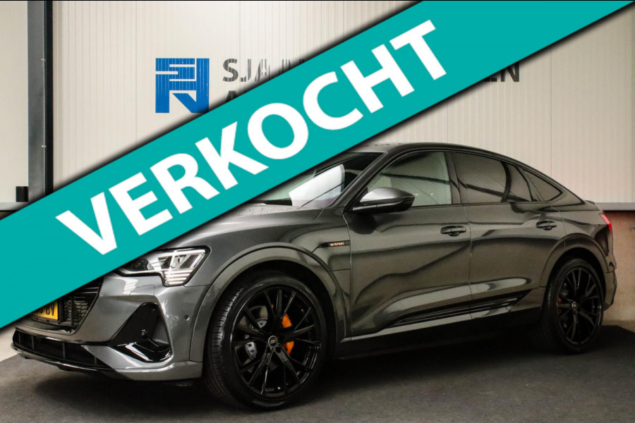 Audi e-tron Sportback 50 Quattro S Edition Pro Line S S-Line 313pk! INCL BTW!|1e Eig|DLR|Virtual Cockpit|Luchtvering|360|Black|22