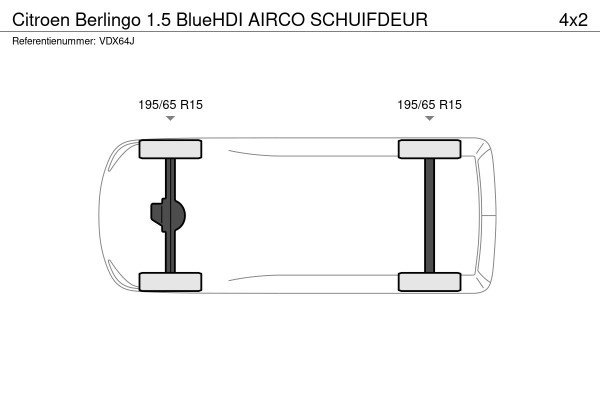 Citroën Berlingo 1.5 BlueHDI AIRCO SCHUIFDEUR