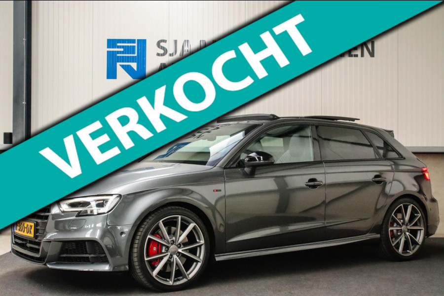 Audi A3 Sportback 2.0TFSI S3 quattro Facelift 310pk S-Tronic 1e Eig|DLR|Kuipstoelen|Virtual Cockpit|Panoramadak|Magnetic|LED|Black