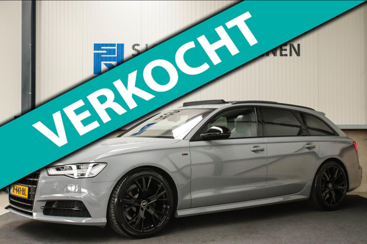 Audi A6 Avant 1.8 TFSI S-Line Automaat 190pk! 1e Eig|DLR|Nardo Grey|Panoramadak|RS Kuipstoelen elektrisch|LED|Camera|20inch|Black