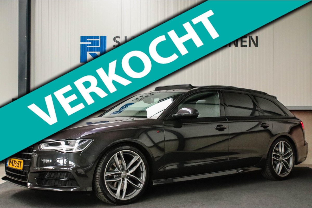 Audi A6 Avant 1.8 TFSI ultra Sport S-Line Automaat 190pk! 2e Eig|DLR|Panoramadak|Lederen sportstoelen|LED Matrix|BOSE|20inch|Black