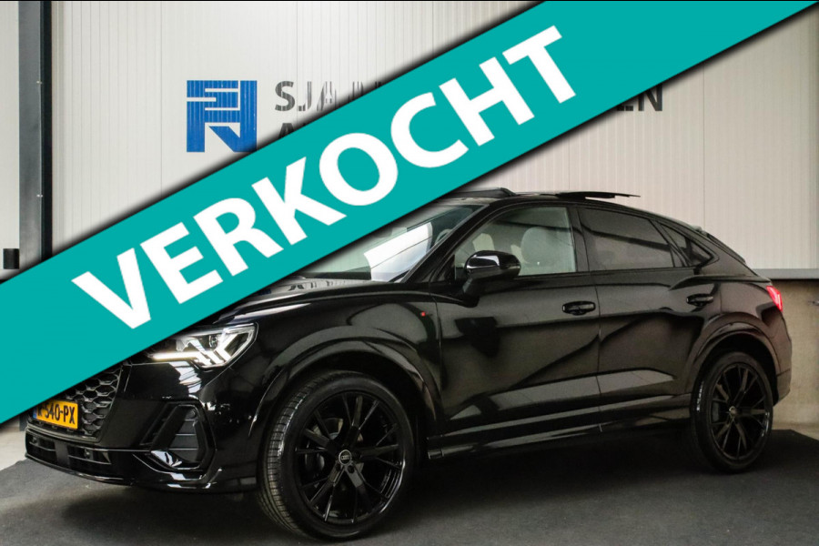 Audi Q3 Sportback 35 TFSI 1.5TFSI S Line Pro Line S 150pk S-Tronic! Panoramadak|Virtual Cockpit|LED Matrix|Leder|ACC|20inch|Black