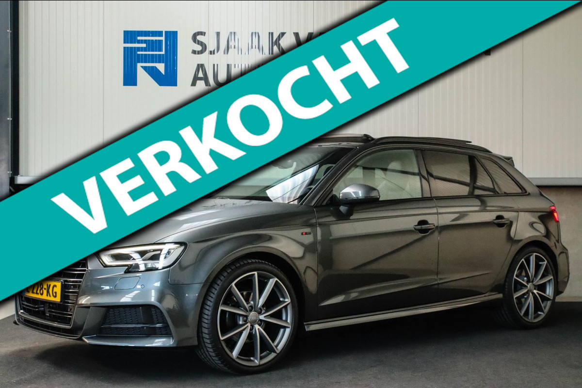 Audi A3 Sportback 1.4 TFSI Pro Line S S-line Facelift 150pk S-Tronic! Supersport Kuipstoelen|Panoramadak|LED Matrix|Black|19inch