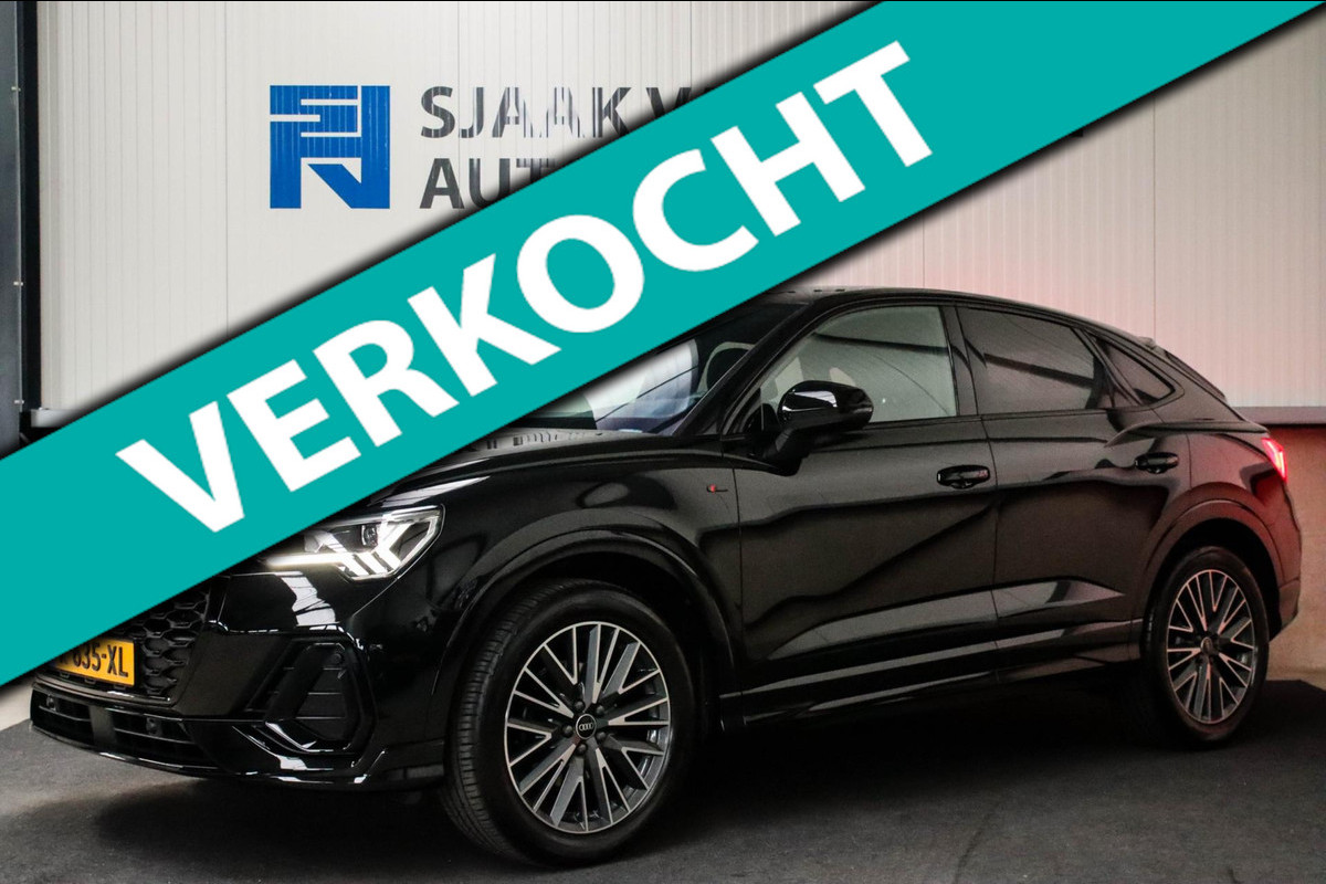 Audi Q3 Sportback 35 TFSI 1.5TFSI S Line Pro Line S 150pk S-Tronic! 7dkm!|1e|DLR|Virtual Cockpit|LED Matrix|Leder|ACC|19inch|Black