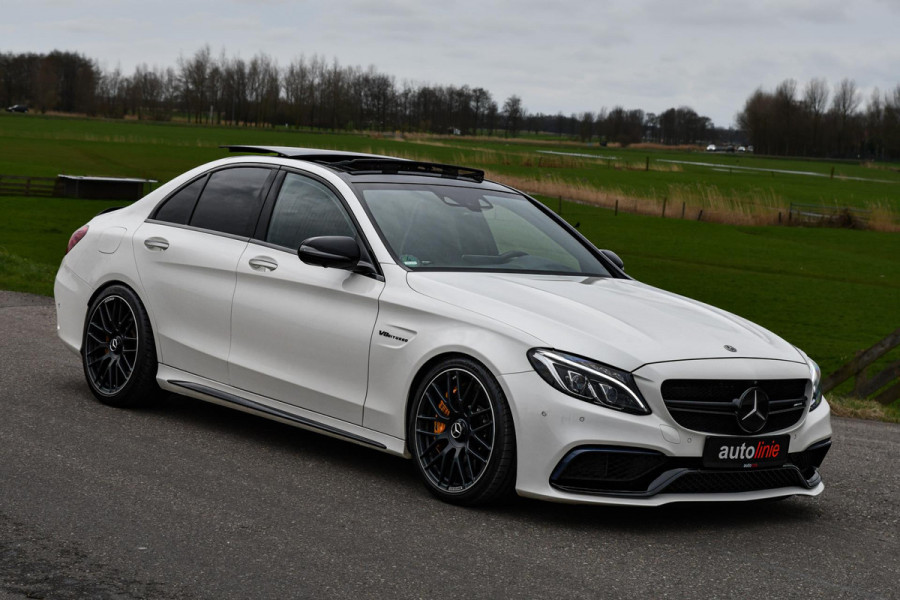 Mercedes-Benz C-Klasse C 63 s AMG, Keramisch, Schaal, Carbon, HUD, 360, ACC, Pano, IWC, Drivers, Burmester, Keyless, Full!