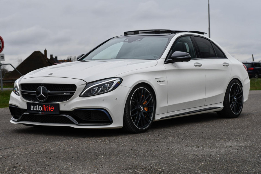 Mercedes-Benz C-Klasse C 63 s AMG, Keramisch, Schaal, Carbon, HUD, 360, ACC, Pano, IWC, Drivers, Burmester, Keyless, Full!