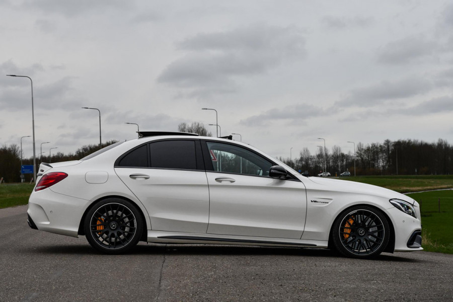 Mercedes-Benz C-Klasse C 63 s AMG, Keramisch, Schaal, Carbon, HUD, 360, ACC, Pano, IWC, Drivers, Burmester, Keyless, Full!