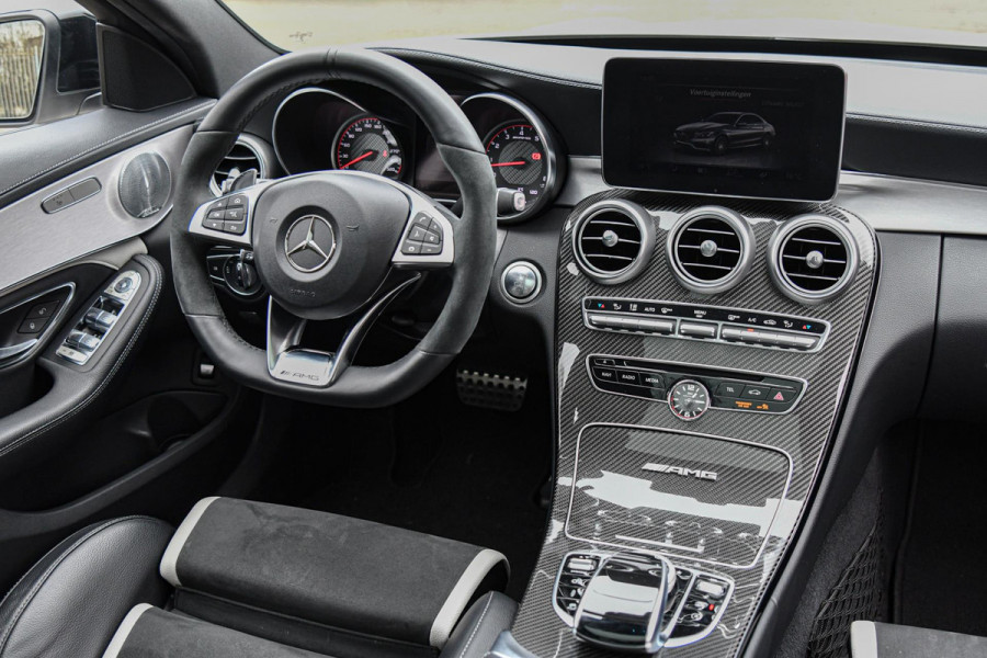 Mercedes-Benz C-Klasse C 63 s AMG, Keramisch, Schaal, Carbon, HUD, 360, ACC, Pano, IWC, Drivers, Burmester, Keyless, Full!