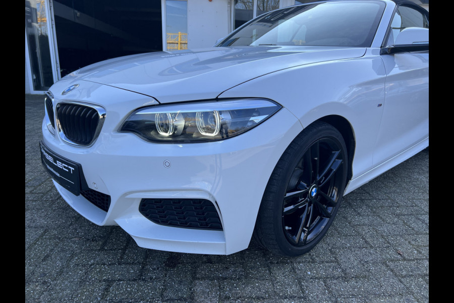 BMW 2 Serie Cabrio 218i High Executive M Sport Pakket, Leder, 18"LMV, Navigatie, Windscherm .Neem contact op en we maken een afspraak!