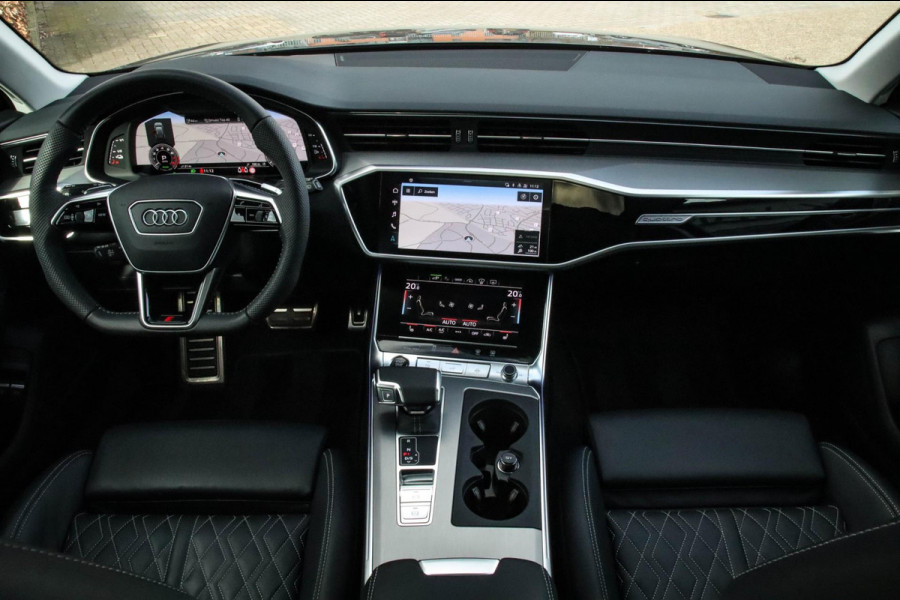 Audi A6 Avant 55 TFSI e Quattro Competition S line Edition 367pk Automaat! Kuipstoelen|Panoramadak|Virtual Cockpit|HD Matrix|Black