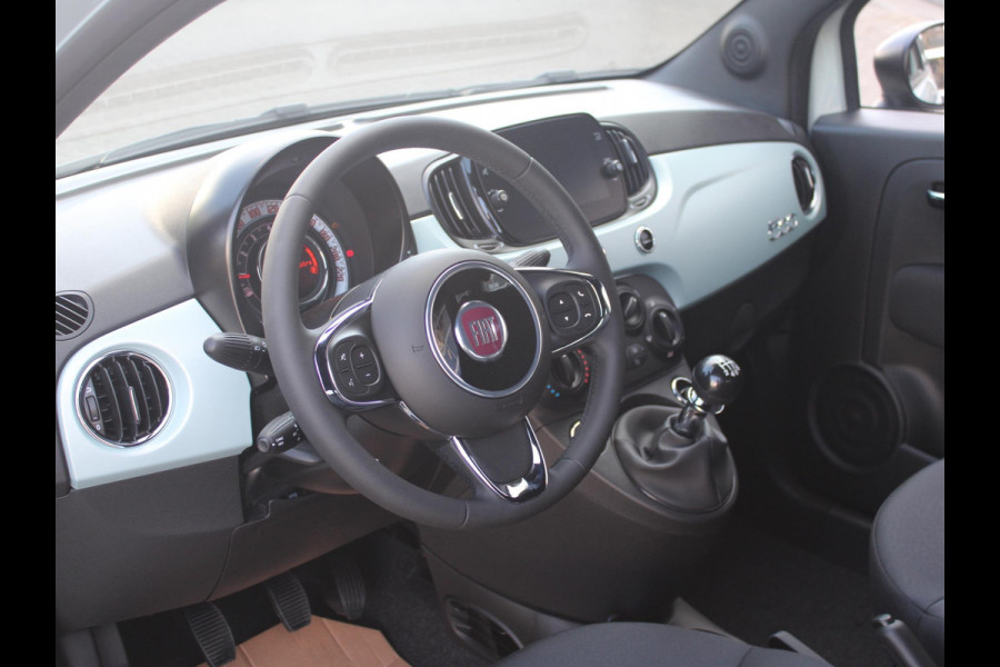 Fiat 500 Hybrid | Airco | Cruise | 15" | Apple Carplay | Verde Rugiuda | Uit voorraad leverbaar !