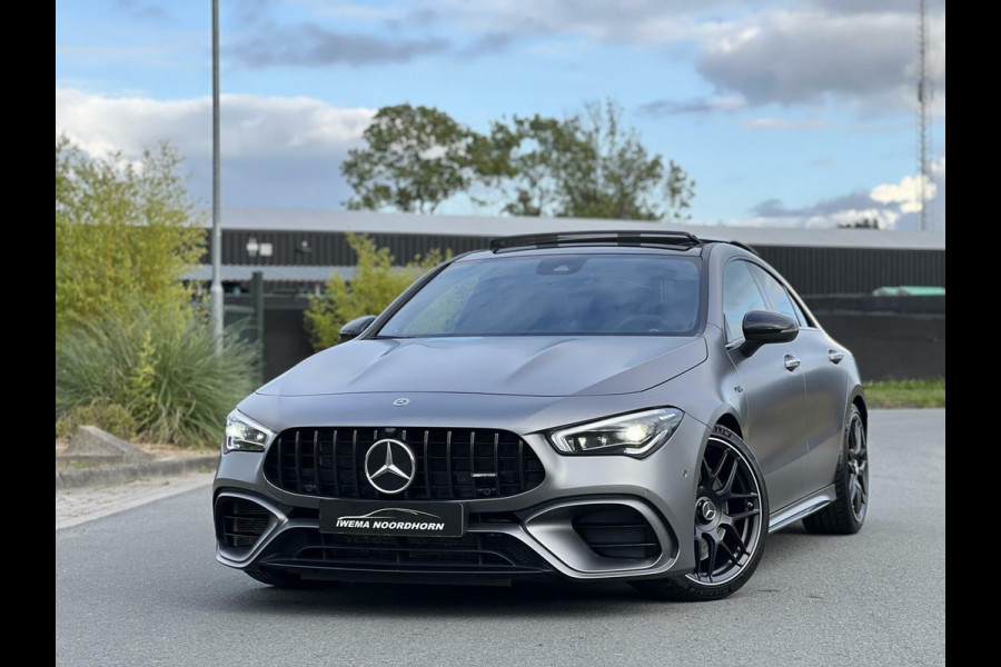 Mercedes-Benz CLA-Klasse 45 S AMG 4MATIC+ 2022 Panoramadak|Burmester®|Keyless|Designo Grey|Matrix|Night pakket II