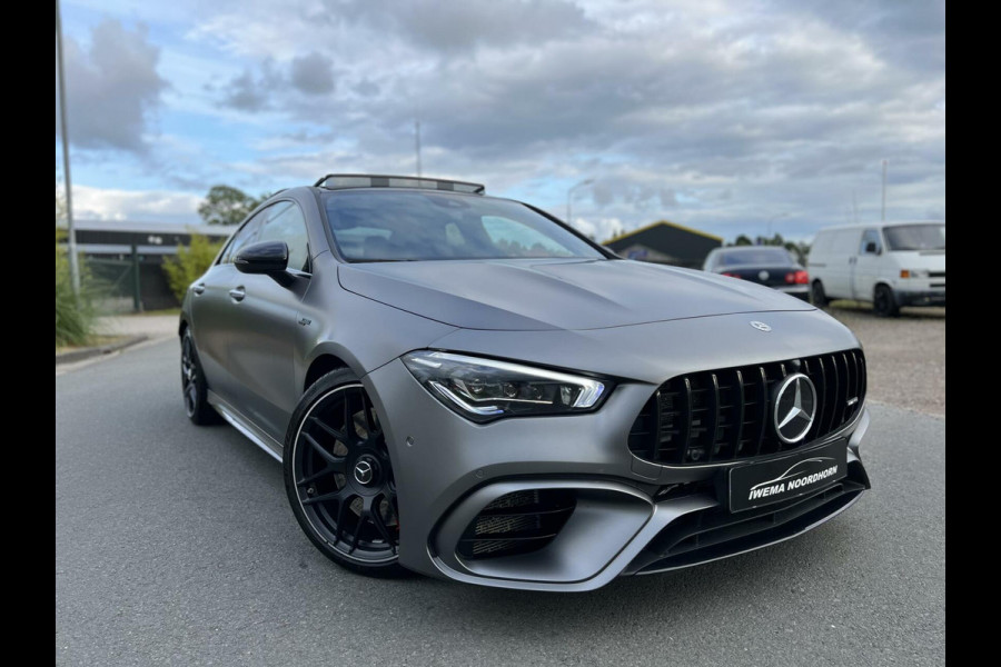 Mercedes-Benz CLA-Klasse 45 S AMG 4MATIC+ 2022 Panoramadak|Burmester®|Keyless|Designo Grey|Matrix|Night pakket II