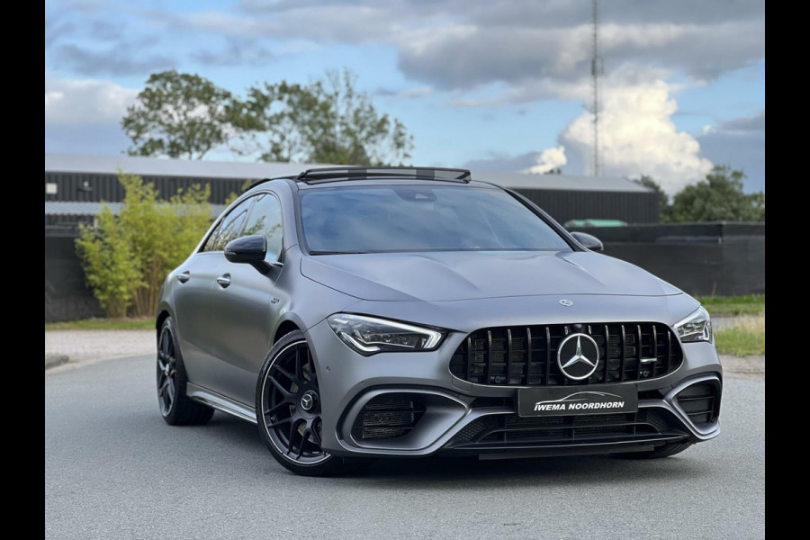 Mercedes-Benz CLA-Klasse 45 S AMG 4MATIC+ 2022 Panoramadak|Burmester®|Keyless|Designo Grey|Matrix|Night pakket II