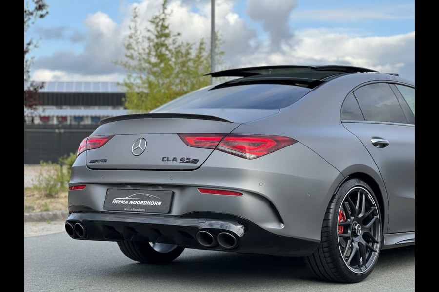 Mercedes-Benz CLA-Klasse 45 S AMG 4MATIC+ 2022 Panoramadak|Burmester®|Keyless|Designo Grey|Matrix|Night pakket II