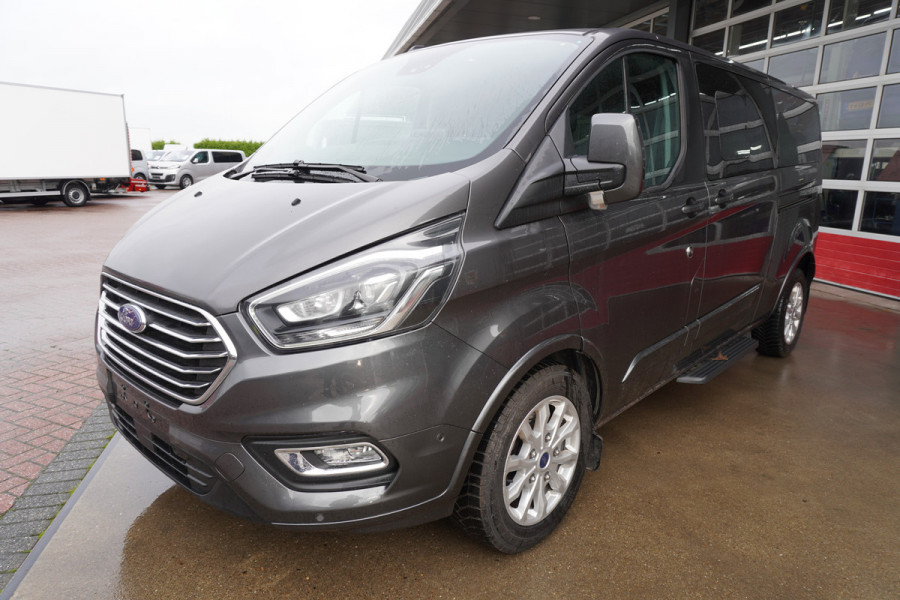 Ford Transit Custom Tourneo 320L 2.0 TDCI 150PK L2H1 Titanium Schuifdeur L/R 9 Persoons Nr. V013 | Airco | Cruise | Navi | Camera | Blis | Xenon