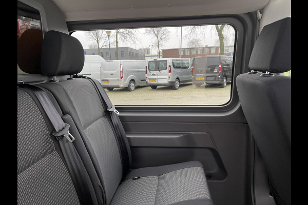 Volkswagen Transporter 2.0 TDI 150pk dsg automaat L2H1 Comfortline T6.1 luxe DC 5 persoons! / vaste prijs rijklaar € 29.950 ex btw / lease vanaf € 536 / blauw metallic / airco / cruise / navi / dichte achterdeuren !