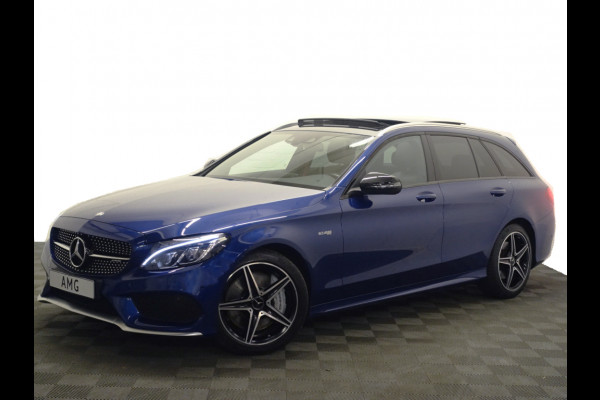 Mercedes-Benz C-Klasse Estate 43 AMG 410pk Night Ed Aut- Panodak I  Sport Uitlaat I  Stand kachel I  Camera I Ambient light