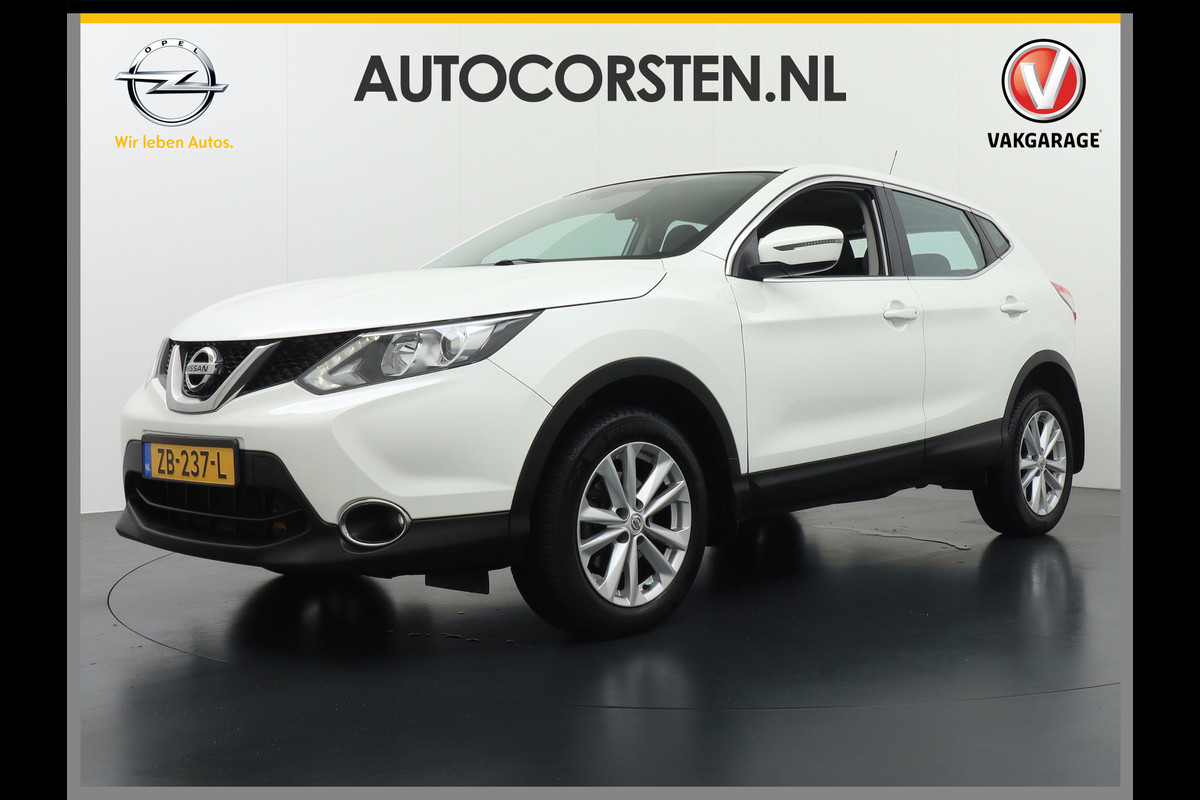 Nissan QASHQAI T 116PK AUT. PDC Ecc LM-velgen LED-A+Voor Stoelverwarming Licht+Regens-Sensor Volledig Dealer Onderhouden 1.2 N-Vision Automaat Chroompack Elektrische Ramen + Spiegels Centrale-Vergr. ABS ESP Super Onderhouden! EURO 6