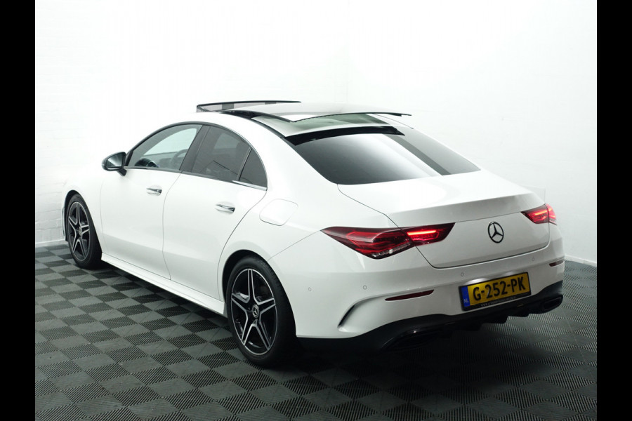Mercedes-Benz CLA-Klasse 180 AMG Night Edition Aut- Panodak I Sfeerverlichting I Camera I Xenon Led I Sport Leder